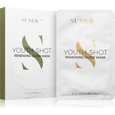 SUNEWMED+ Youth Shot Regenerating Glow Face Sheet Mask maska w płachcie do twarzy regenerująca + glow 3 szt. SUNEWMED+ Youth Shot Regenerating Glow Face Sheet Mask maska w płachcie do twarzy regenerująca + glow 3 szt.