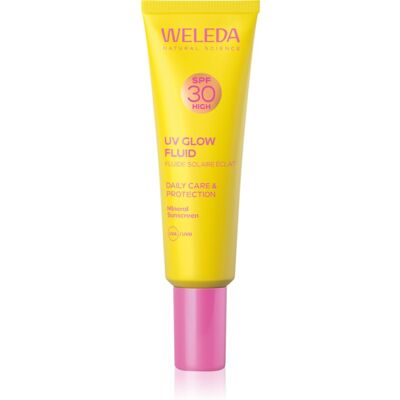 Weleda UV Glow Fluid fluid do twarzy z efektem rozświetlającym SPF 30 30 ml Weleda UV Glow Fluid fluid do twarzy z efektem rozświetlającym SPF 30 30 ml