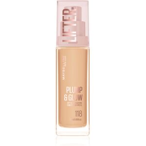 MAYBELLINE NEW YORK Lifter Plump & Glow podkład rozświetlający nadający naturalny wygląd odcień 118 30 ml MAYBELLINE NEW YORK Lifter Plump & Glow podkład rozświetlający nadający naturalny wygląd odcień 118 30 ml