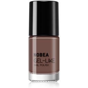 NOBEA N06 Ciemna mocha lakier do paznokci o efektach żelu - Lakier do paznokci NOBEA N06 Ciemna mocha lakier do paznokci o efektach żelu - Lakier do paznokci