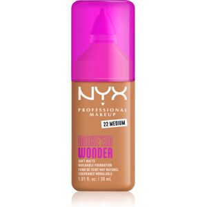 NYX Professional Makeup Make ‘Em Wonder lekki podkład matujący odcień 22 Medium 30 ml NYX Professional Makeup Make ‘Em Wonder lekki podkład matujący odcień 22 Medium 30 ml