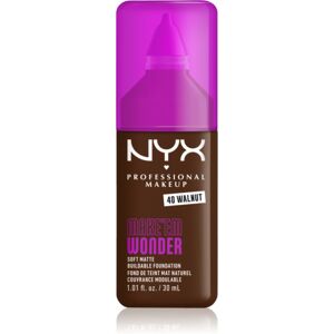 NYX Professional Makeup Make ‘Em Wonder lekki podkład matujący odcień 40 Walnut 30 ml NYX Professional Makeup Make ‘Em Wonder lekki podkład matujący odcień 40 Walnut 30 ml