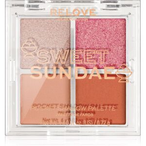 Revolution Relove Pocket Palette - Paleta cieni do powiek Sweet Sundae - 4 odcienie Revolution Relove Pocket Palette - Paleta cieni do powiek Sweet Sundae - 4 odcienie