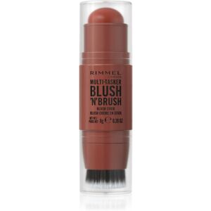 Rimmel Multi-Tasker Blush'N'brush róż do policzków w sztyfcie z pędzelkiem odcień 350 Roasted Peach 8 g Rimmel Multi-Tasker Blush'N'brush róż do policzków w sztyfcie z pędzelkiem odcień 350 Roasted Peach 8 g