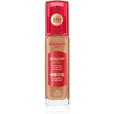Bourjois Healthy Mix rozświetlający podkład nawilżający 24 godz. odcień 56W Light Bronze 30 ml Bourjois Healthy Mix rozświetlający podkład nawilżający 24 godz. odcień 56W Light Bronze 30 ml