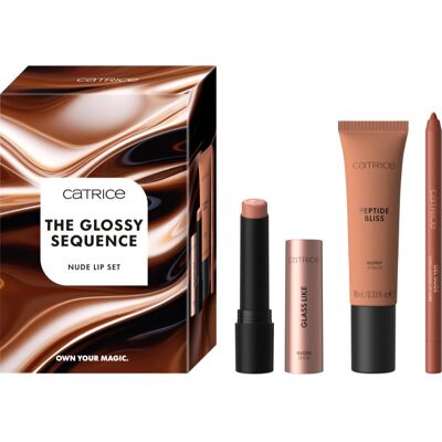 Catrice The Glossy Sequence Nude Lip Set zestaw do ust Catrice The Glossy Sequence Nude Lip Set zestaw do ust