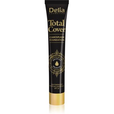 Delia Cosmetics Total Cover Wodoszczelny Podkład SPF 20 - Foundation Delia Cosmetics Total Cover Wodoszczelny Podkład SPF 20 - Foundation