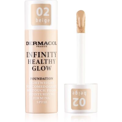 Dermacol Infinity Healthy Glow podkład w płynie SPF 10 odcień 02 Beige 20 g Dermacol Infinity Healthy Glow podkład w płynie SPF 10 odcień 02 Beige 20 g