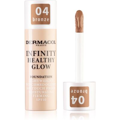 Dermacol Infinity Healthy Glow podkład w płynie SPF 10 odcień 04 Bronze 20 g Dermacol Infinity Healthy Glow podkład w płynie SPF 10 odcień 04 Bronze 20 g