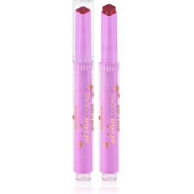 essence aloha, babes! kremowy błyszczyk w sztyfcie odcień 01 Sunny Bliss, Flower Kiss 1.6 g essence aloha, babes! kremowy błyszczyk w sztyfcie odcień 01 Sunny Bliss, Flower Kiss 1.6 g