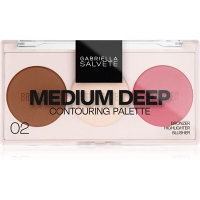 Gabriella Salvete Contouring Palette paletka do konturowania twarzy odcień 02 Medium Deep 9 g Gabriella Salvete Contouring Palette paletka do konturowania twarzy odcień 02 Medium Deep 9 g