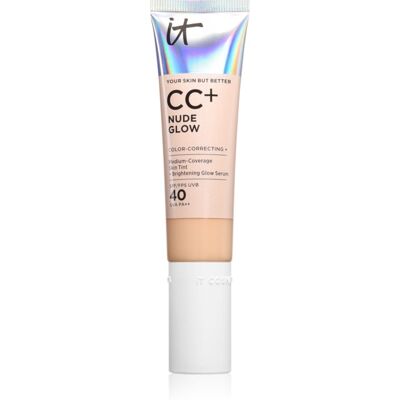IT Cosmetics Your Skin But Better CC + Nude Glow krem CC z efektem rozświetlającym SPF 40 Fair Warm 32 ml IT Cosmetics Your Skin But Better CC + Nude Glow krem CC z efektem rozświetlającym SPF 40 Fair Warm 32 ml