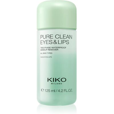 KIKO Milano Pure Clean Eyes&Lips dwufazowy płyn do wodoodpornego demakijażu oczu i ust 125 ml KIKO Milano Pure Clean Eyes&Lips dwufazowy płyn do wodoodpornego demakijażu oczu i ust 125 ml