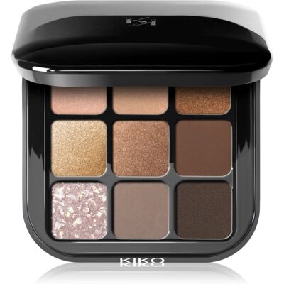 KIKO Milano Glamour Multi Finish paleta cieni do powiek odcień 01 Earth Tones 2.5 g KIKO Milano Glamour Multi Finish paleta cieni do powiek odcień 01 Earth Tones 2.5 g