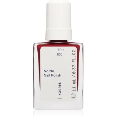 Korres No No Nail Polish lakier pielęgnujący do paznokci odcień 57 Wine Red 11 ml Korres No No Nail Polish lakier pielęgnujący do paznokci odcień 57 Wine Red 11 ml