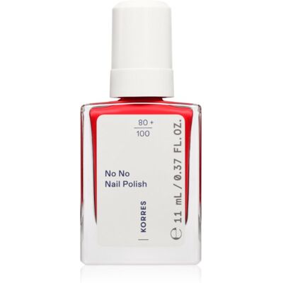 Korres No No Nail Polish lakier pielęgnujący do paznokci odcień 48 Coral Red 11 ml Korres No No Nail Polish lakier pielęgnujący do paznokci odcień 48 Coral Red 11 ml