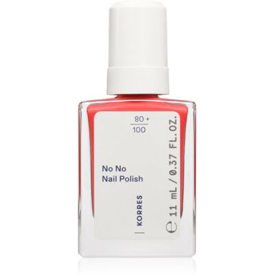Korres No No Nail Polish lakier pielęgnujący do paznokci odcień 45 True Coral 11 ml Korres No No Nail Polish lakier pielęgnujący do paznokci odcień 45 True Coral 11 ml