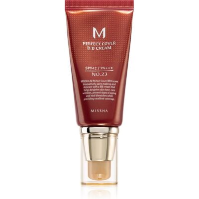 Missha M Perfect Cover krem BB z wysoką ochroną UV odcień No. 23 Natural Beige SPF42/PA+++ 50 ml Missha M Perfect Cover krem BB z wysoką ochroną UV odcień No. 23 Natural Beige SPF42/PA+++ 50 ml