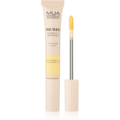 MUA Makeup Academy PRO/BASE Colour Corrector korektor rozjaśniający odcień Correct & Brighten – Custard Light 10 ml MUA Makeup Academy PRO/BASE Colour Corrector korektor rozjaśniający odcień Correct & Brighten – Custard Light 10 ml