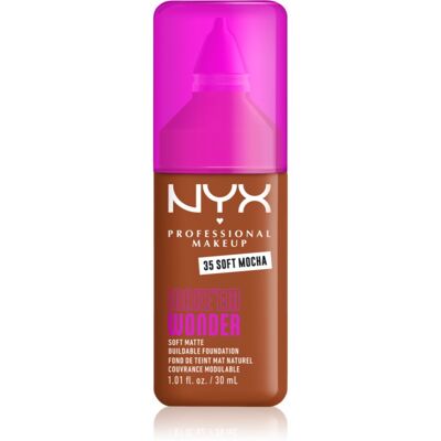 NYX Professional Makeup Make ‘Em Wonder lekki podkład matujący odcień 35 Soft Mocha 30 ml NYX Professional Makeup Make ‘Em Wonder lekki podkład matujący odcień 35 Soft Mocha 30 ml