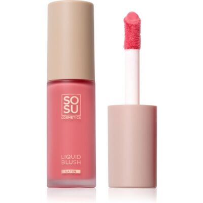 SOSU Cosmetics Liquid Blush Satin róż w płynie odcień Pink Pop 9 ml SOSU Cosmetics Liquid Blush Satin róż w płynie odcień Pink Pop 9 ml