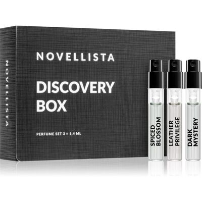 NOVELLISTA Discovery Box Black Edition By NOVELLISTA woda perfumowana unisex 3x1.4 ml NOVELLISTA Discovery Box Black Edition By NOVELLISTA woda perfumowana unisex 3x1.4 ml