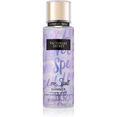 Victoria's Secret Love Spell Shimmer spray do ciała z brokatem dla kobiet 250 ml Victoria's Secret Love Spell Shimmer spray do ciała z brokatem dla kobiet 250 ml