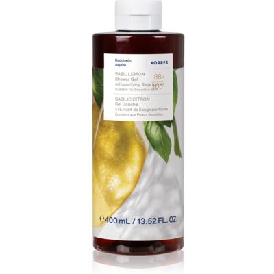 Korres Basil Lemon odświeżający żel pod prysznic 400 ml Korres Basil Lemon odświeżający żel pod prysznic 400 ml