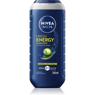 NIVEA MEN Fresh Energy żel pod prysznic dla mężczyzn 250 ml NIVEA MEN Fresh Energy żel pod prysznic dla mężczyzn 250 ml