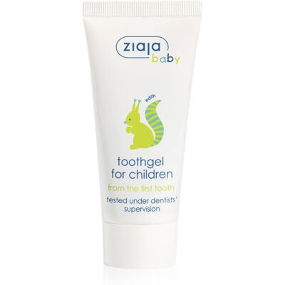 Ziaja Ziajka żel do zębów dla dzieci bez fluoru od 1 ząbka 50 ml Ziaja Ziajka żel do zębów dla dzieci bez fluoru od 1 ząbka 50 ml