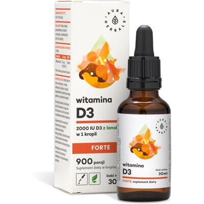 Aura Herbals D3 Forte - Suplement w kroplach Aura Herbals D3 Forte - Suplement w kroplach