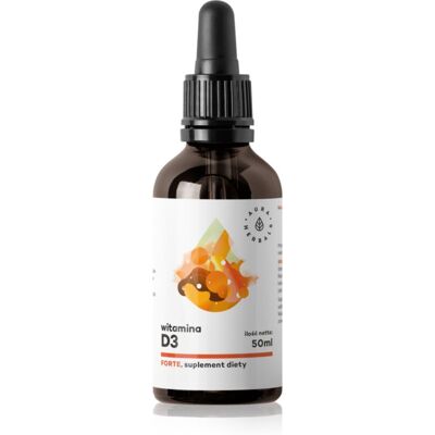 Aura Herbals Witamina D3 Forte - 2000 IU, 50ml - Układ odpornościowy i kości Aura Herbals Witamina D3 Forte - 2000 IU, 50ml - Układ odpornościowy i kości