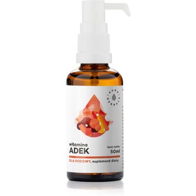 Aura Herbals Krople witamin ADEK dla rodziny - 50ml Aura Herbals Krople witamin ADEK dla rodziny - 50ml