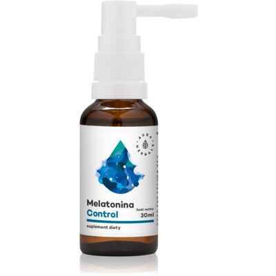 Aura Herbals Melatonin control + melisa spray na poprawę snu i regeneracji 30 ml Aura Herbals Melatonin control + melisa spray na poprawę snu i regeneracji 30 ml