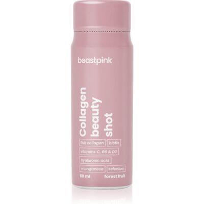 BeastPink Collagen Beauty Shot kolagen w płynie z witaminami smak Forest Fruit 60 ml BeastPink Collagen Beauty Shot kolagen w płynie z witaminami smak Forest Fruit 60 ml
