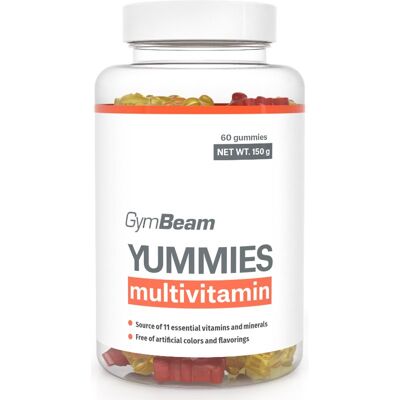 GymBeam Multivitamin Yummies - Złożony witamin i minerałów - 60 szt. GymBeam Multivitamin Yummies - Złożony witamin i minerałów - 60 szt.