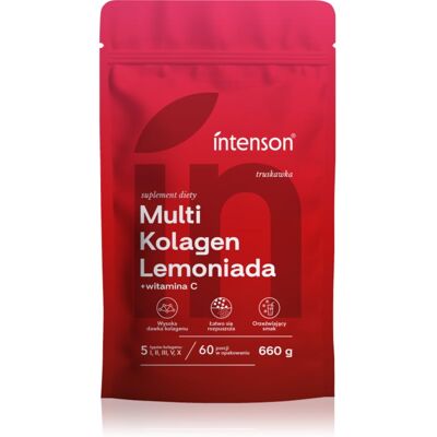 Intenson Multi KOLAGEN Lemoniada kolagen do przygotowania napoju smak Strawberry 660 g Intenson Multi KOLAGEN Lemoniada kolagen do przygotowania napoju smak Strawberry 660 g