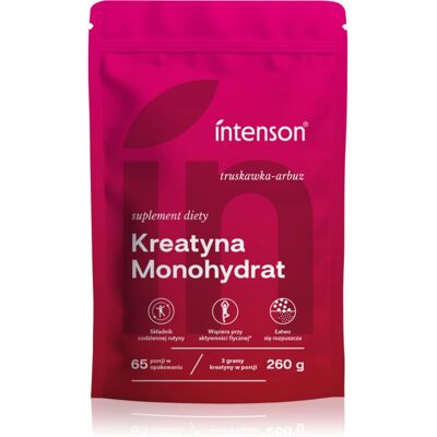 Intenson Kreatyna Monohydrat monohydrat kreatyny bez cukru smak Strawberry-Melon 260 g Intenson Kreatyna Monohydrat monohydrat kreatyny bez cukru smak Strawberry-Melon 260 g