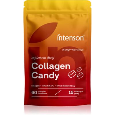 Intenson Collagen Candy kolagen z witaminą C smak Mango-Marakuja 60 tabletek Intenson Collagen Candy kolagen z witaminą C smak Mango-Marakuja 60 tabletek