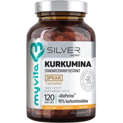 MYVITA SILVER PURE Ekstrakt z kurkumy 120 kapsułek MYVITA SILVER PURE Ekstrakt z kurkumy 120 kapsułek