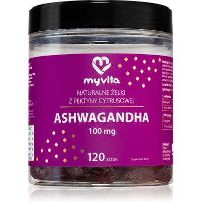 Wegańskie Gumy z Cytrusową Pektyną i Ashwagandhą 100mg - Suplement diety Wegańskie Gumy z Cytrusową Pektyną i Ashwagandhą 100mg - Suplement diety