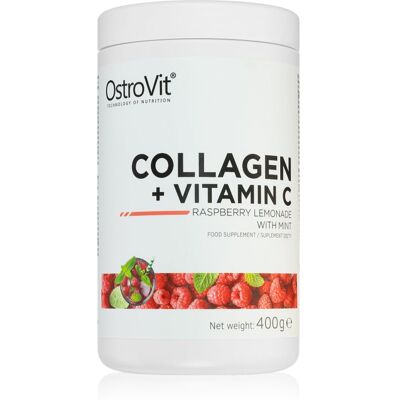 OstroVit Kolagen + Witamina C Proszek - 400 g - Smak Malinowa-Limonada z Miętą OstroVit Kolagen + Witamina C Proszek - 400 g - Smak Malinowa-Limonada z Miętą