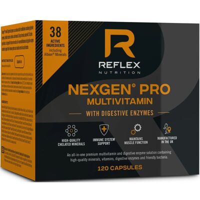Reflex Nexgen PRO z Enzymami Trawiennymi - Multivitamina & Minerały Reflex Nexgen PRO z Enzymami Trawiennymi - Multivitamina & Minerały