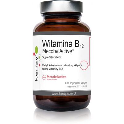Kenay Witamina B12 MetyloCobalamina 500mcg - Wspiera Energię i Odporność Kenay Witamina B12 MetyloCobalamina 500mcg - Wspiera Energię i Odporność