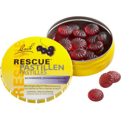 Bach® Flower Remedies RESCUE® Pastiles pastylki z ekstraktem roślinnym smak Blackcurrant 50 g Bach® Flower Remedies RESCUE® Pastiles pastylki z ekstraktem roślinnym smak Blackcurrant 50 g