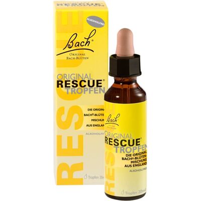 Bach® Flower Remedies RESCUE® krople dla złagodzenia stresu i komfortu psychicznego 20 ml Bach® Flower Remedies RESCUE® krople dla złagodzenia stresu i komfortu psychicznego 20 ml