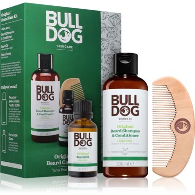 Bulldog Original Beard Care Kit zestaw upominkowy dla mężczyzn Peach Wood 10,4 cm Bulldog Original Beard Care Kit zestaw upominkowy dla mężczyzn Peach Wood 10,4 cm