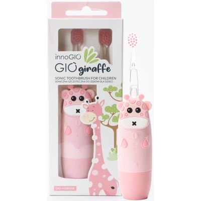 innoGIO GIOGiraffe Sonic Toothbrush szczoteczka soniczna dla dzieci Pink 1 szt. innoGIO GIOGiraffe Sonic Toothbrush szczoteczka soniczna dla dzieci Pink 1 szt.