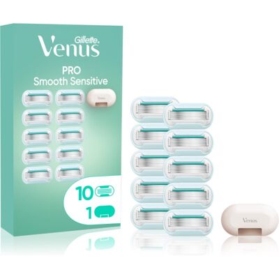 Gillette Venus PRO Smooth Sensitive zapasowe ostrza + osłona ochronna 10 szt. Gillette Venus PRO Smooth Sensitive zapasowe ostrza + osłona ochronna 10 szt.