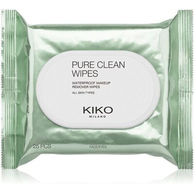 KIKO Milano Pure Clean Wipes chusteczki do demakijażu do usuwania trwałego i wodoodpornego makijażu 25 szt. KIKO Milano Pure Clean Wipes chusteczki do demakijażu do usuwania trwałego i wodoodpornego makijażu 25 szt.